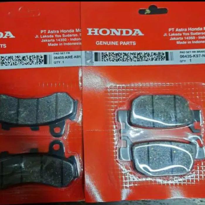Gambar PAKET KAMPAS REM DEPAN BELAKANG PCX NEW 150 LOKAL cbs (KRE+K97) dari sparepart_juragan Jakarta Barat Tokopedia