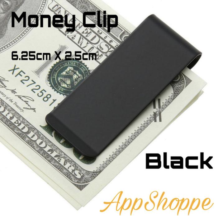 Gambar Money Clip Stainless Steel Penjepit Uang Klip Dompet BLACK dari ilouyouCollection Kota Administrasi Jakarta Selatan Tokopedia
