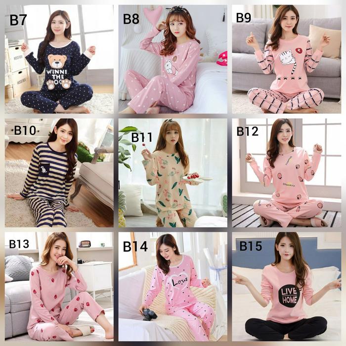 Gambar Piyama Import Baju Tidur Import Setelan Piyama dari ada shop888 Kota Bekasi Tokopedia