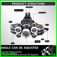 Gambar Paket Headlamp Light Cree XM-L T6 4 XPE 40000 Lumens dari MIXPC Kab. Mojokerto 2 Tokopedia