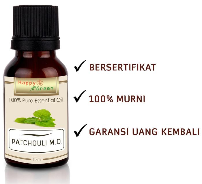 Gambar Happy Green Patchouli M.D. Essential Oil - Atsiri Nilam Iron Free dari Happy Green Garden - JKT Kota Surabaya 3 Tokopedia