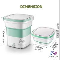 Gambar MESIN CUCI PORTABLE LIPAT 135WATT /MESIN CUCI TRAVEL/ WASHING MACHINE - Random dari Nivalis Jakarta Kota Administrasi Jakarta Utara 5 Tokopedia