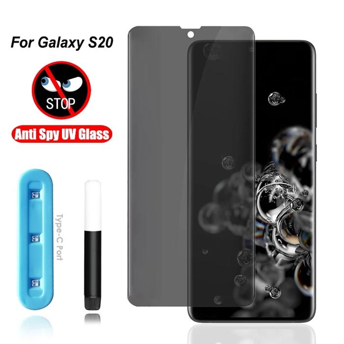 Gambar ANTI SPY SAMSUNG S20 TEMPERED GLASS UV PRIVACY HIGH QUALITY dari SNOW STORE8 Kota Administrasi Jakarta Barat Tokopedia