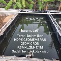 Gambar Terpal kolam ikan ukuran 3×2×1m HDPE Geomembran micron 250 dari baramuda01 Kab. Pemalang 1 Tokopedia