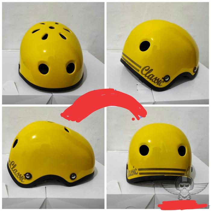 Gambar HELM ANAK /HELM SEPEDA SKATING POLOS KEREN /HELM SEPEDA MEREK CLASSIC dari HXL Motor Sports Kota Administrasi Jakarta Barat Tokopedia
