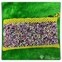 Gambar TAS0189 Dompet Manik Dayak dari Ratu Permata Kab. Banjar 5 Tokopedia
