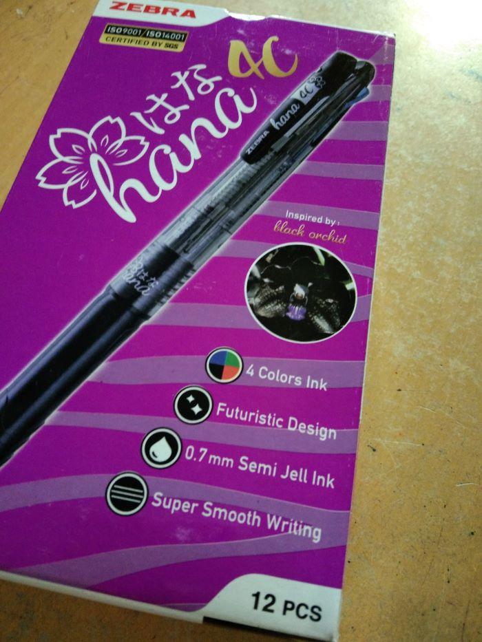 Gambar Pen / Pulpen 4 Warna Semi Gel Hana 0.7mm dari tsstationery Kota Semarang Tokopedia