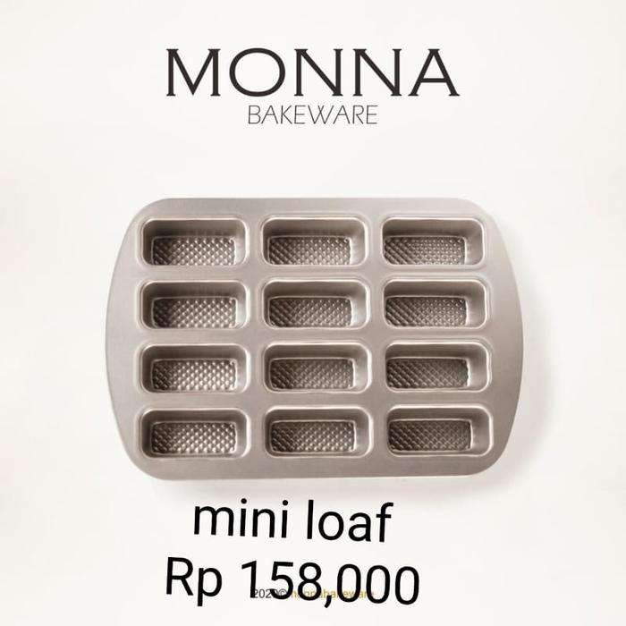 Gambar mini loaf pan monna bakeware dari Qimibee_Kitchen Jakarta Timur Tokopedia