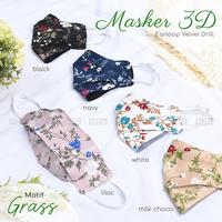 Gambar Masker 3D Earloop Velvet Drill dari VazyaHijab Kota Cimahi 4 Tokopedia