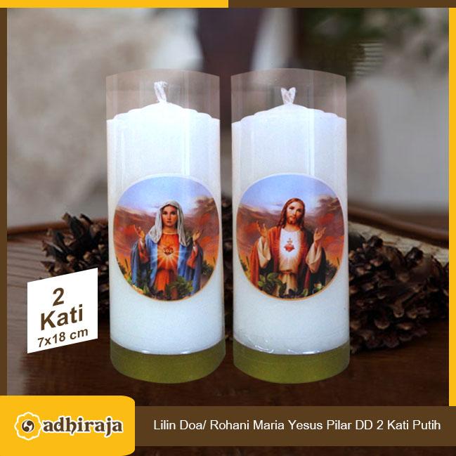 Gambar Lilin Ibadah Doa Rohani Yesus Maria Putih Pilar 2 Kati Double Dragon dari Toko Adhiraja Kota Administrasi Jakarta Utara Tokopedia