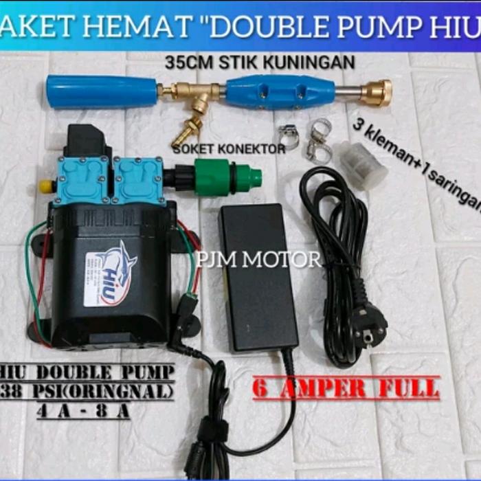 Gambar HIU DOUBLE PUMP PAKET LENGKAP TANPA SELANG ALAT CUCI MOTOR AC STEAM DC dari Sultan diesel_NEW Kota Medan Tokopedia
