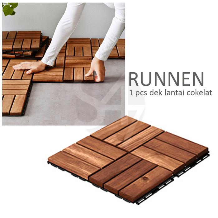 Gambar (Satuan) Dek lantai luar ruang warna cokelat 1 Buah/ decking flooring dari salam47 Kota Administrasi Jakarta Selatan Tokopedia