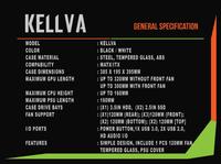 Gambar Casing PC Cube Gaming Kellva Black - M-ATX - TEMPERED GLASS dari Das Livia Computer Kota Administrasi Jakarta Pusat 2 Tokopedia