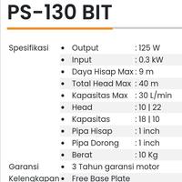 Gambar Pompa Air SHIMIZU PS-130BIT(125WATT & OTOMATIS) dari Sein Jaya Shop Kota Bekasi 4 Tokopedia
