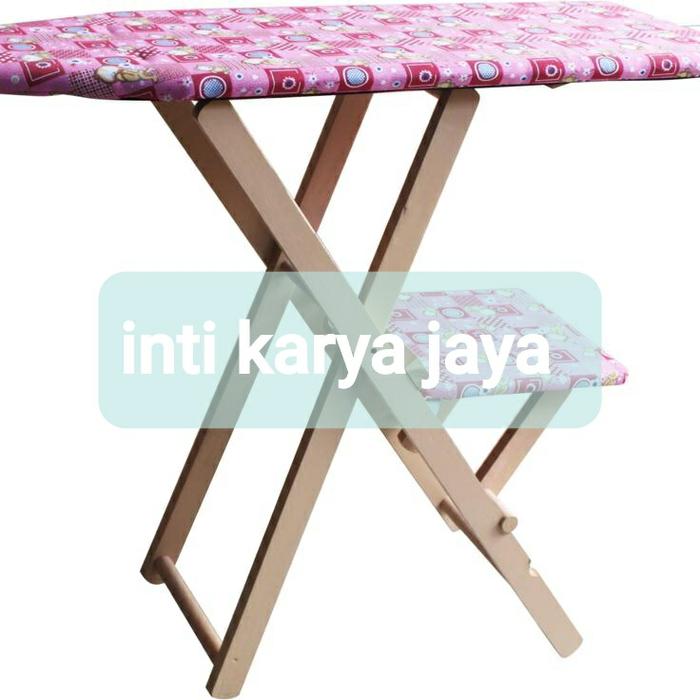 Gambar Meja Strika Meja Gosok Lipat Kayu dari INTI KARYA JAYA furniture Kota Tangerang Selatan Tokopedia
