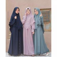 Gambar Elbina set syari S | setelan gamis bumil/busui dari @Rose Store Kota Administrasi Jakarta Barat 1 Tokopedia
