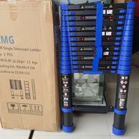 Gambar TANGGA TELESCOPIC TELESKOPIK 4.4M AMG SINGLE BIRU - 5.2 METER dari C8C STORE Kota Cirebon 5 Tokopedia