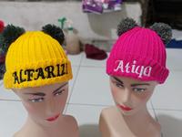 Gambar CIPUT POM POM FREE NAMA ANAK Rajut Fashion dari AuliaTopi Kab. Bandung 5 Tokopedia