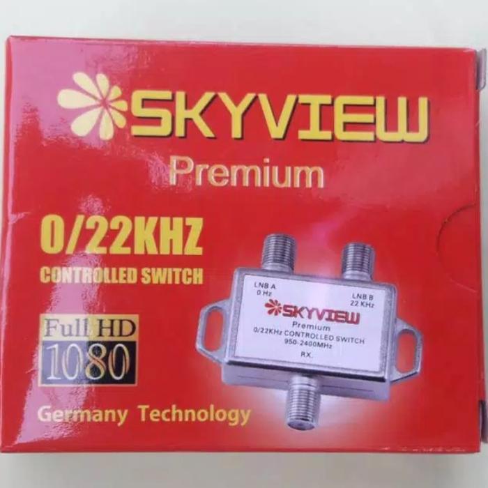 Gambar Skyview Premium Switch 22 Khz controlled Switch untuk 2 lnb dari freesatelit Kab. Tangerang Tokopedia