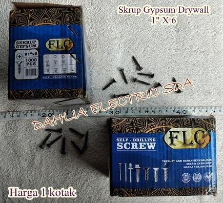 Gambar SKRUP GYPSUM/DRYWALL 1 INCH X 6 HARGA PER KOTAK dari Dahlia Electric SDA Kab. Sidoarjo Tokopedia