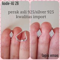 Gambar ANTING JEPIT WAJID PERAK ASLI 925 ANTI KARAT LAPIS EMAS dari silverhoki99 Jakarta Barat 1 Tokopedia