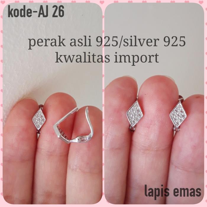 Gambar ANTING JEPIT WAJID PERAK ASLI 925 ANTI KARAT LAPIS EMAS dari silverhoki99 Jakarta Barat Tokopedia