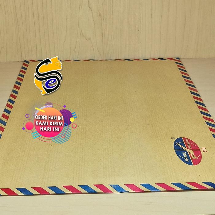 Gambar Amlop coklat tali Merk Air Mail 310 Ukuran Folio Satuan dari Semart Komputer &amp; Stationery Kota Depok Tokopedia