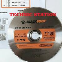 Gambar Circular Saw Blade 7" x 150T HSS Mata Pisau Hobby Kayu Blackfoot dari Technicstation Kota Administrasi Jakarta Pusat 1 Tokopedia