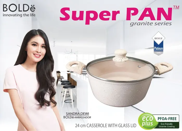 Gambar BOLDE Super PAN Casserole 24 cm, Granite Beige Series dari BELILAGICOID INDONESIA Kota Administrasi Jakarta Barat 4 Tokopedia