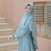 Gambar Elbina set syari S | setelan gamis bumil/busui dari @Rose Store Kota Administrasi Jakarta Barat 3 Tokopedia