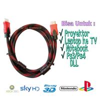 Gambar kabel HDMI to HDMI kabel serat jaring 1.5 m dari Ko Jaz Elektronik Kota Surabaya 1 Tokopedia