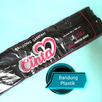 Gambar plastik sampah Cinta HD / trash bag UK 80x120 hitam / kantong sampah dari Bandung Plastik Kota Bandung 3 Tokopedia