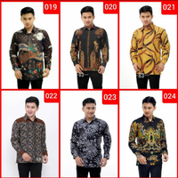 Gambar kemeja batik pria lengan panjang kualitas mall modern dari batik cahaya2 Kota Pekalongan 2 Tokopedia