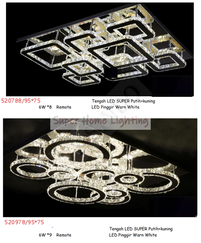 Gambar Lampu Hias Plafon Led Kristal Dekorasi Ruang Tamu 520978-95*75 dari SuperHomeLighting Kota Administrasi Jakarta Utara Tokopedia