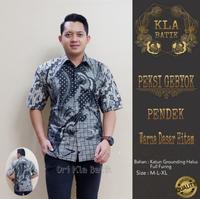 Gambar Batik Peksi Gebyok Kemeja Batik Pria Lengan Pendek by KLA dari Klambiku batik Kota Surakarta 1 Tokopedia