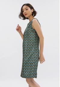 Gambar Minimal Geometric Blocking Shift Dress Green dari Minimal Kab. Pemalang 4 Tokopedia
