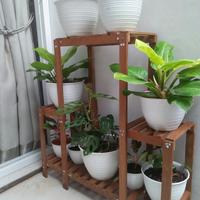 Gambar Rak Pot Tanaman Kayu Ulin Model "Gedung" Tahan Pot Yang Berat & KOKOH! dari shabbydniz.co Kota Bogor 2 Tokopedia