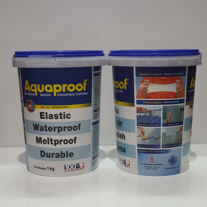 Gambar Cat Pelapis Anti Bocor AQUAPROOF 1 Kg / AQUAPROOF Exterior dari ARS Building Mart Kota Bandung Tokopedia