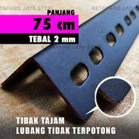 Gambar siku lubang 2 mm, 75 cm Hitam BAGUS dan MURAH!! dari ketapang jaya steel Kab. Serang 1 Tokopedia
