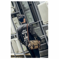 Gambar tas selempang kanvas Pria Tas Pria ( Hitam ) dari Simple Leathers Kab. Tangerang 4 Tokopedia