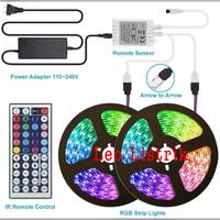 Gambar LED STRIP RGB 5050 WARNA WARNI IP44 10M AC 220V+ADAPTOR+REMOTE 5050 dari LEO LISTRIK Kota Surabaya 4 Tokopedia