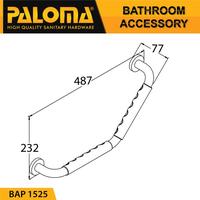 Gambar PALOMA BAP 1525 Pegangan Kamar Mandi Handle Bathtub Tub Toilet Bar L dari PINANGSIA MAS KUNCI DAN KERAN Jakarta Timur 2 Tokopedia