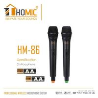 Gambar Homic Microphone Mic Double Wireless + Receiver HM-86 dari NICA EL Kota Bandung 4 Tokopedia