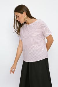 Gambar Minimal Button Detail S/S Blouse White Striped RED dari Minimal Kab. Pemalang 2 Tokopedia