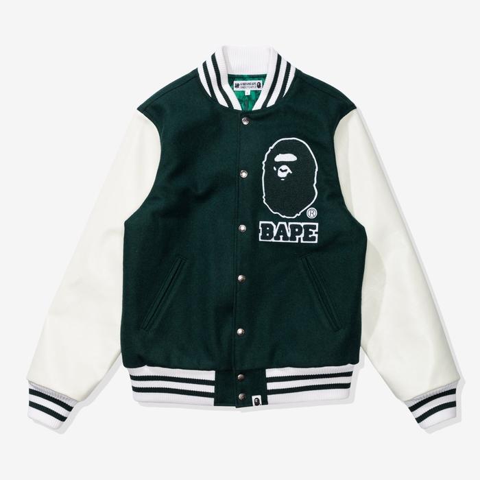 Jual BAPE x Undefeated Varsity Jacket 
