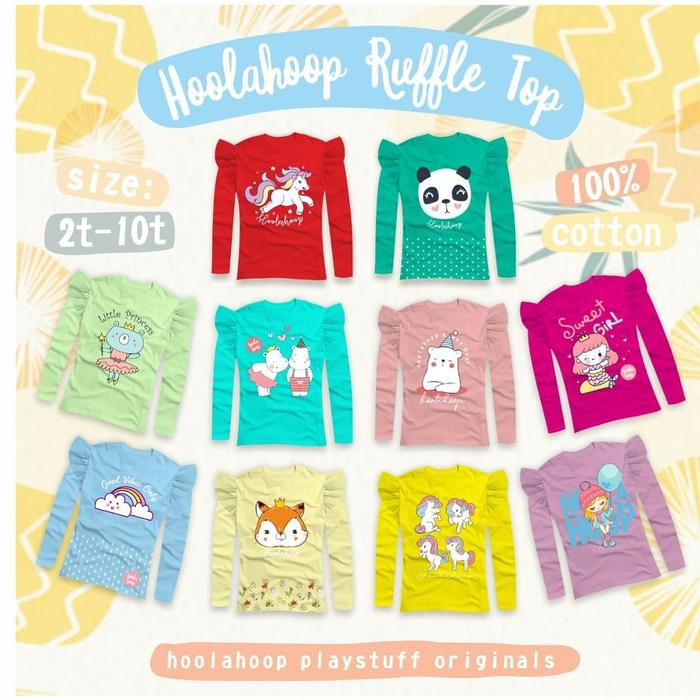 Gambar Kaos Ruffle Anak Karakter dari Akshakidz Kota Bandung Tokopedia