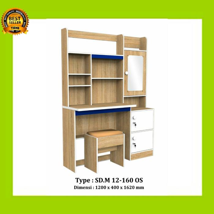 Gambar meja belajar minimalis kaca cermin dari FURNITURE CIKAMPEK Kab. Karawang Tokopedia