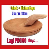 Gambar 1 set Cobek Kayu + Munthu / ulekan dari Mortar Stone Kota Administrasi Jakarta Timur 1 Tokopedia
