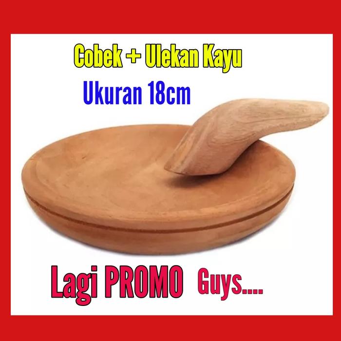 Gambar 1 set Cobek Kayu + Munthu / ulekan dari Mortar Stone Kota Administrasi Jakarta Timur Tokopedia