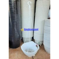 Gambar Pot Gantung Florina 08 Putih Lionstar Plus Tatakan Saringan Tanaman dari Angkasapot Kota Tangerang 2 Tokopedia